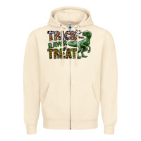 Sandshell Trick RAWR Treat Zipper Hoodie - CowhideDigitalArt