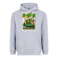 Heather Grey lucky truck Heavyweight Hoodie - AdoDesignShop