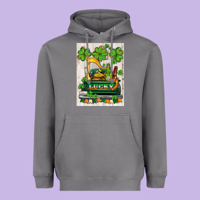 Lucky Truck Heavyweight Hoodie Designed By Adodesignshop
