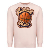 Pale Pink basketball mom Premium Sweatshirt - JahusDesignShop