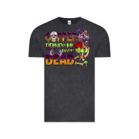 Vintage Black coffee brings me back dead Vintage Tee - BarkalooDesign