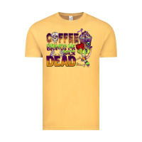 Vintage Mustard coffee brings me back dead Vintage Tee - BarkalooDesign