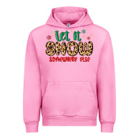 Fuchsia Pink let it snow somewhere else Urban Hoodie - MaliasSmallBusiness