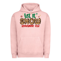 Pigment Salmon let it snow somewhere else Urban Hoodie - MaliasSmallBusiness