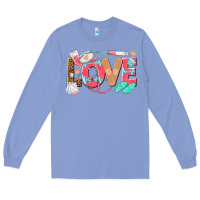 Colony Blue nurse love Long Sleeve Tee - texasbilliewilder