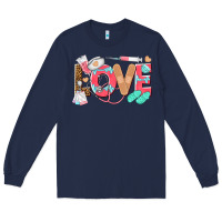 Navy nurse love Long Sleeve Tee - texasbilliewilder