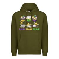 Army Green drink drank drunk Premium Hoodie - MaliasSmallBusiness