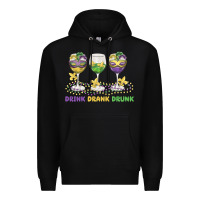 Black drink drank drunk Premium Hoodie - MaliasSmallBusiness