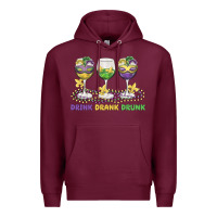 Burgundy drink drank drunk Premium Hoodie - MaliasSmallBusiness