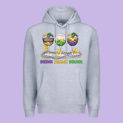 Drink Drank Drunk Premium Hoodie Designed By Maliassmallbusiness