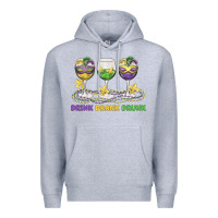 Heather Grey drink drank drunk Premium Hoodie - MaliasSmallBusiness