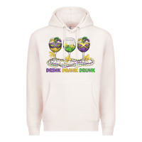 Pale Pink drink drank drunk Premium Hoodie - MaliasSmallBusiness