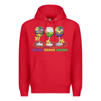 Red drink drank drunk Premium Hoodie - MaliasSmallBusiness