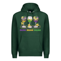 Sports Green drink drank drunk Premium Hoodie - MaliasSmallBusiness