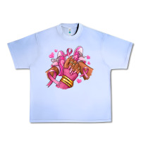 Grape Ice Breast Cancer afro girl sneakers Urban Heavy Tee - RanaPortraitStore