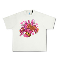 Pistachio Breast Cancer afro girl sneakers Urban Heavy Tee - RanaPortraitStore