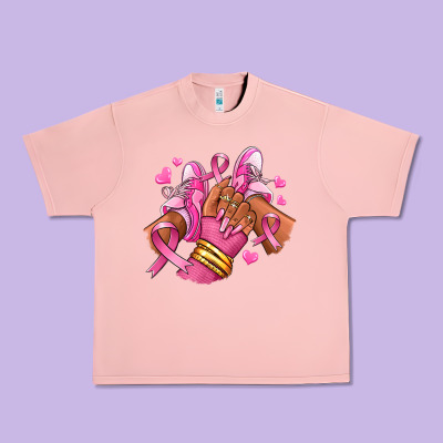 Breast Cancer Afro Girl Sneakers Urban Heavy Tee Designed By Ranaportraitstore