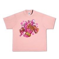 Salmon Breast Cancer afro girl sneakers Urban Heavy Tee - RanaPortraitStore