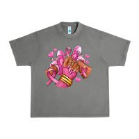 Tornado Breast Cancer afro girl sneakers Urban Heavy Tee - RanaPortraitStore