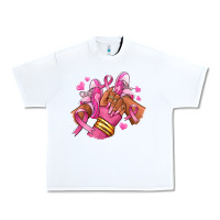White Breast Cancer afro girl sneakers Urban Heavy Tee - RanaPortraitStore