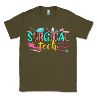 Army Green surgical tech Classic Tee - Zillion Design Studio