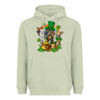 Matcha little cows and st patricks party Heavyweight Hoodie - AdoDesignShop