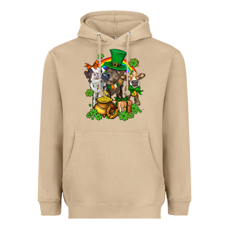 Little Cows And St Patricks Party Heavyweight Hoodie by AdoDesignShop | Teevron