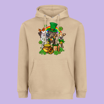 Little Cows And St Patricks Party Heavyweight Hoodie Designed By Adodesignshop
