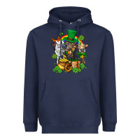 Navy little cows and st patricks party Heavyweight Hoodie - AdoDesignShop