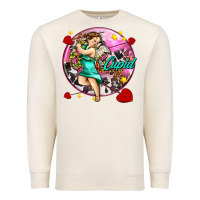 Sandshell cupid with arrows and stars Premium Sweatshirt - AdoDesignShop