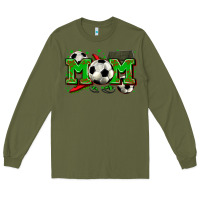 Army Green mom soccer Long Sleeve Tee - Zillion Design Studio