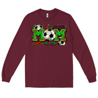Burgundy mom soccer Long Sleeve Tee - Zillion Design Studio