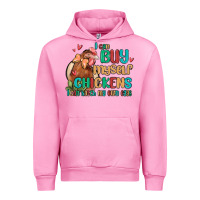 Fuchsia Pink i can buy myself chickens i can hatch my own eggs Urban Hoodie - MaliasSmallBusiness