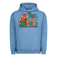 Pigment Pebble Blue i can buy myself chickens i can hatch my own eggs Urban Hoodie - MaliasSmallBusiness