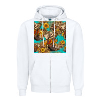 White western boots and hat seamless pattern Zipper Hoodie - HRA Design Shop
