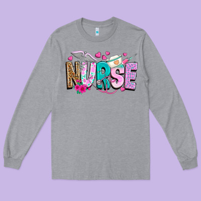 Nurse Long Sleeve Tee Designed By Texasbilliewilder