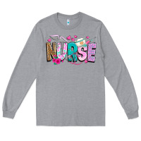 Heather Grey nurse Long Sleeve Tee - texasbilliewilder
