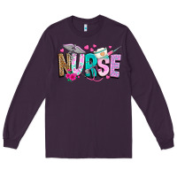 Plum nurse Long Sleeve Tee - texasbilliewilder