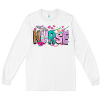 White nurse Long Sleeve Tee - texasbilliewilder
