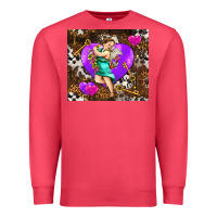 Cardinal cupid and heart Premium Sweatshirt - AdoDesignShop