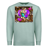 Seafoam cupid and heart Premium Sweatshirt - AdoDesignShop