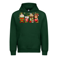Forest Green elf coffee cups Urban Hoodie - MaliasSmallBusiness