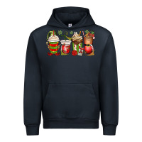 Navy elf coffee cups Urban Hoodie - MaliasSmallBusiness