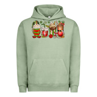 Pigment Oil Green elf coffee cups Urban Hoodie - MaliasSmallBusiness