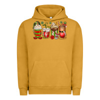 Pigment Peanut Butter elf coffee cups Urban Hoodie - MaliasSmallBusiness