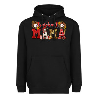 Black baseball mama Heavyweight Hoodie - Jasminsmagicworld