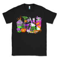 Black Halloween Nurse Coffee Cups Classic Tee - texasbilliewilder