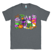 Charcoal Heather Halloween Nurse Coffee Cups Classic Tee - texasbilliewilder