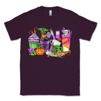 Plum Halloween Nurse Coffee Cups Classic Tee - texasbilliewilder