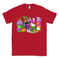 Red Halloween Nurse Coffee Cups Classic Tee - texasbilliewilder